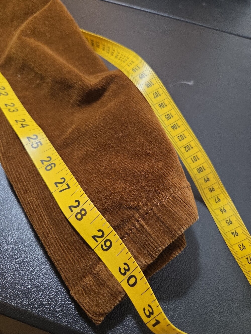 Kensie Jeans The Tessa Highrise Bootcut Brown Corduroy Pants Size 12/31 - Picture 5 of 6